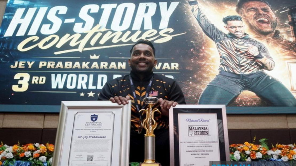 Dr Kjey Sets Third World Record in Marathon Fitness Challenge, Honouring Late Father