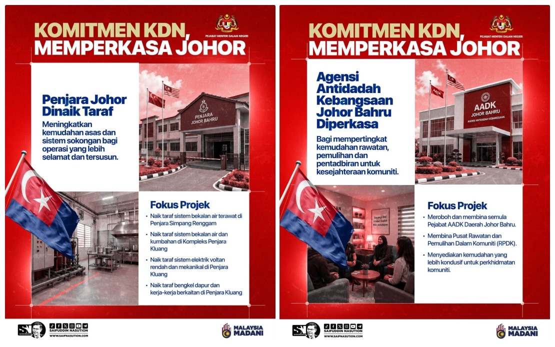 Home Ministry Targets Security Upgrade, Better Services Across Johor