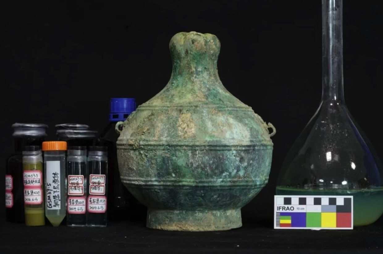 2,300-year-old wine vessel unveils secrets of ancient Qin brewing practices