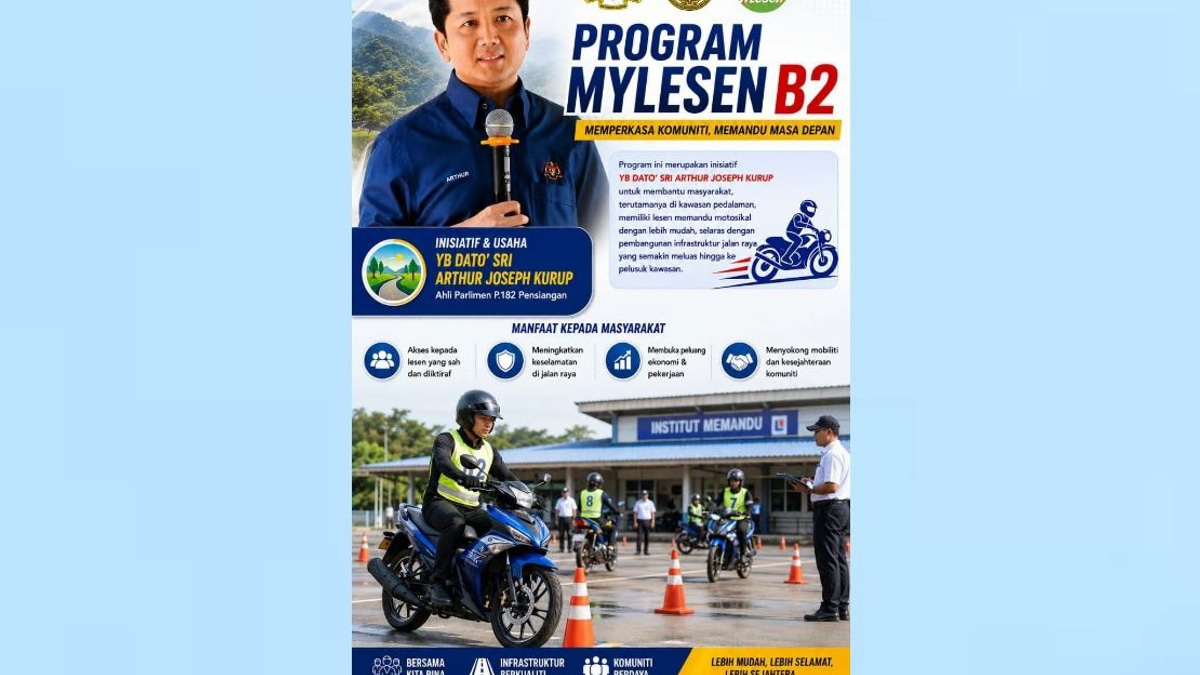 MyLesen B2 Brings Motorcycle Licensing to Rural Sabah, Easing Access for Young Riders