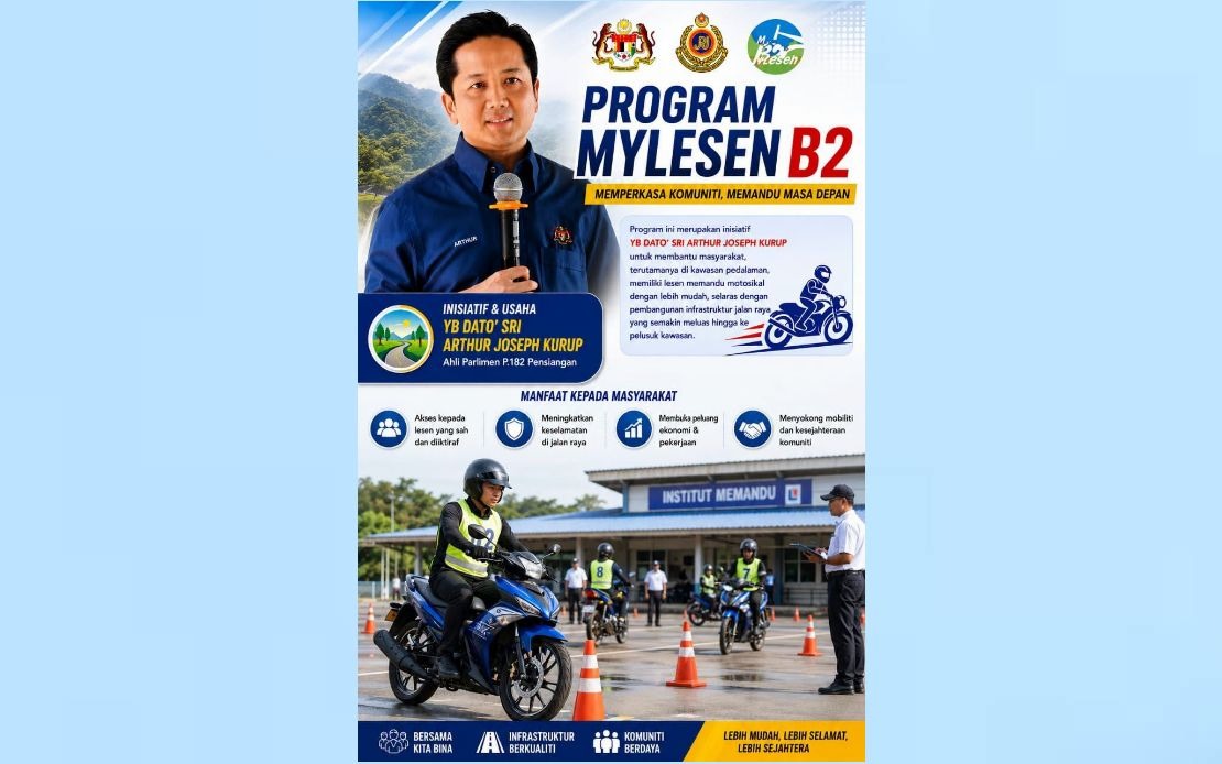 MyLesen B2 Brings Motorcycle Licensing to Rural Sabah, Easing Access for Young Riders