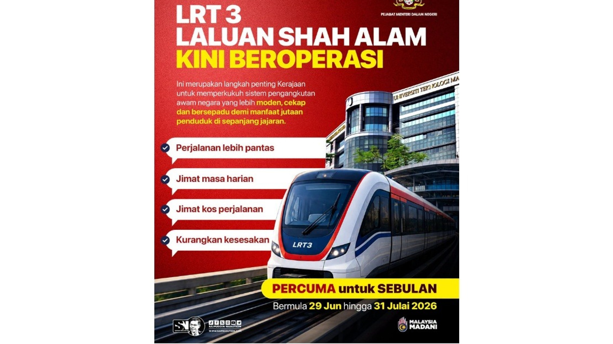 Shah Alam LRT3 Signals MADANI Government's Push for Modern Public Transport Network