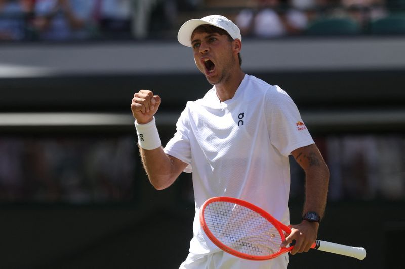Cobolli Powers Into Wimbledon Quarter-Finals, Eyes Ice Cream and Rest After De Minaur Victory