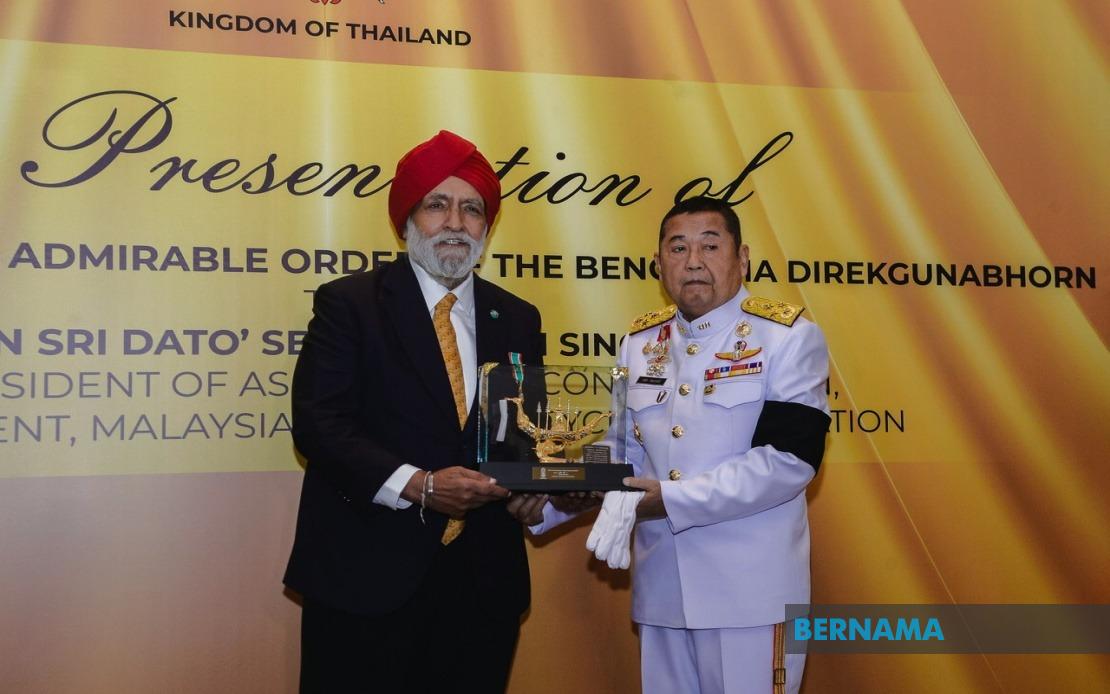 Darshan Singh Honoured with Thailand's Royal Decoration for Cycling Legacy