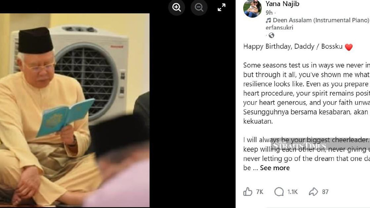 Najib receives family support as daughter marks emotional birthday milestone