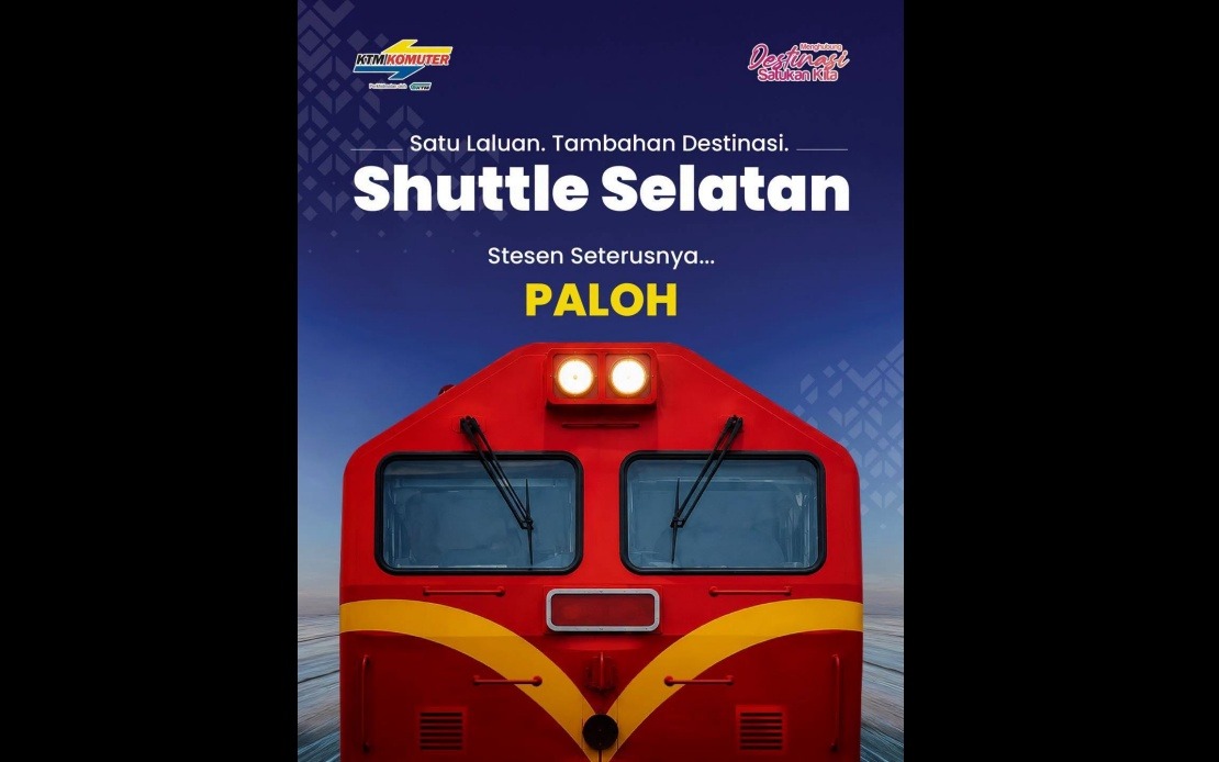 KTMB Expands Southern Shuttle Rail Service to Paloh from August 8