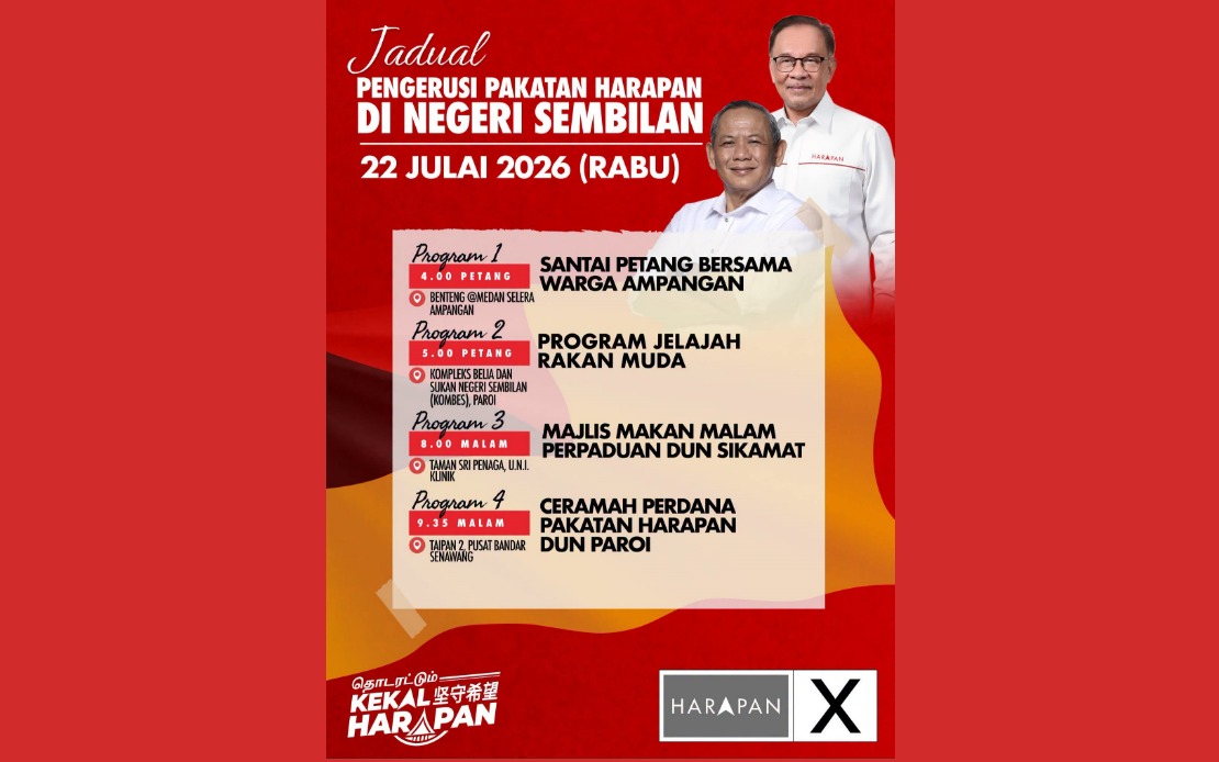 Anwar Launches Major Campaign Push in Negeri Sembilan as PH Eyes State Retention