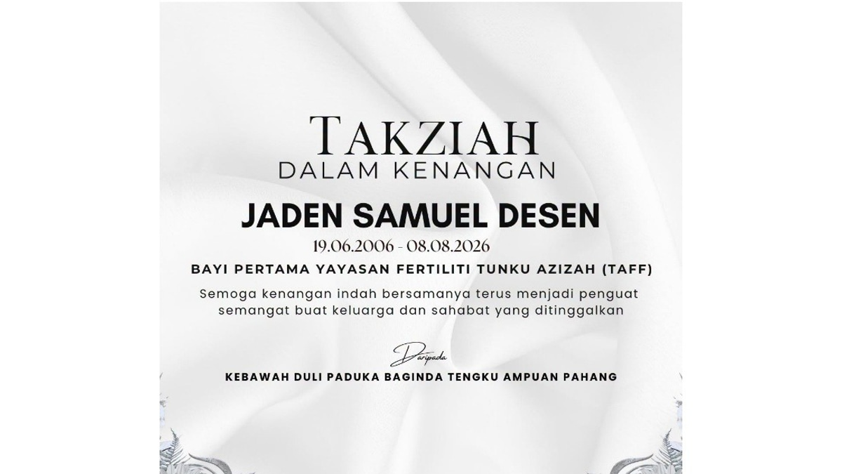 Tunku Azizah Mourns Passing Of TAFF's First IVF Baby