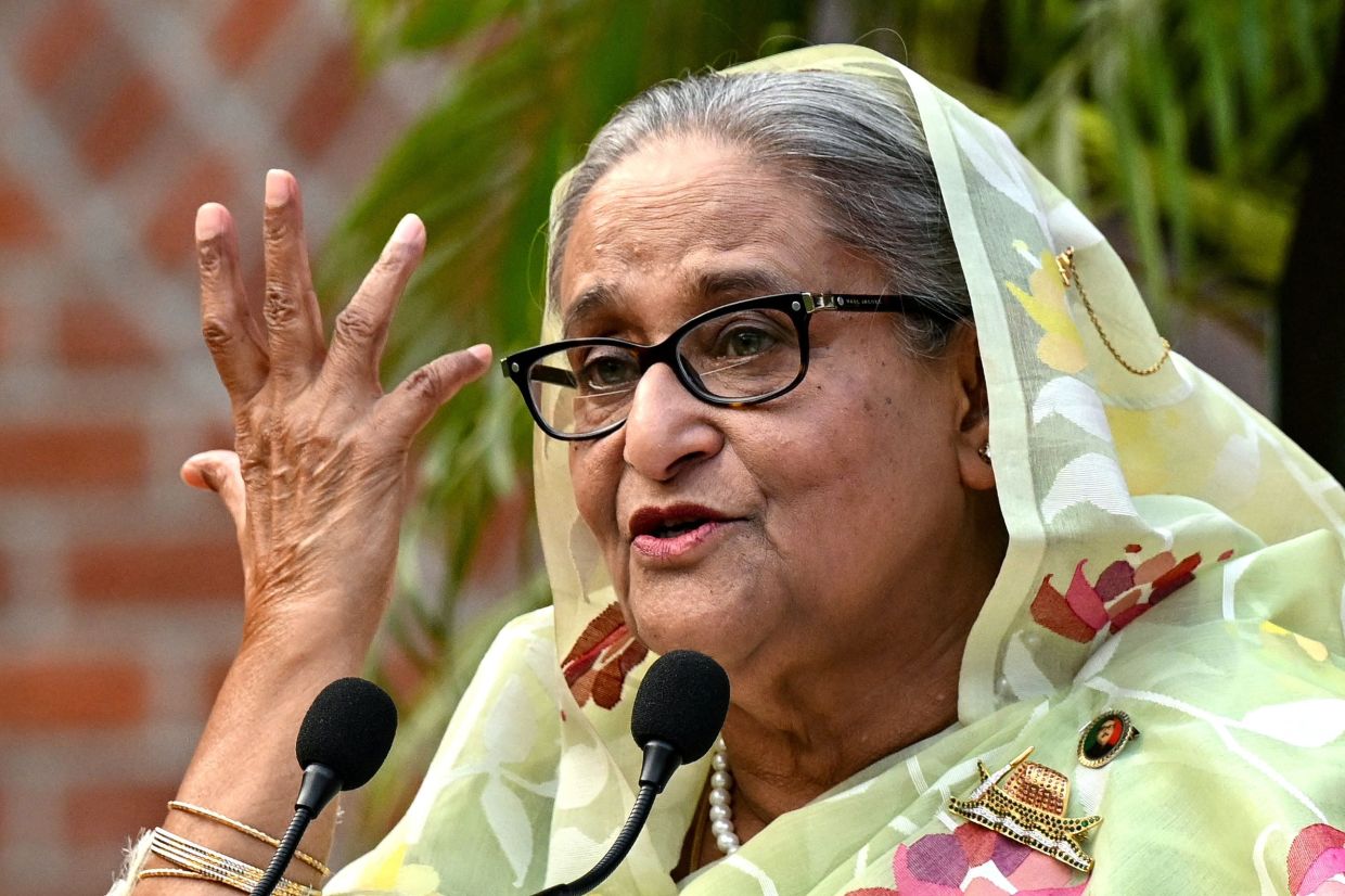 India denies role in Hasina's virtual address as Bangladesh tightens media restrictions