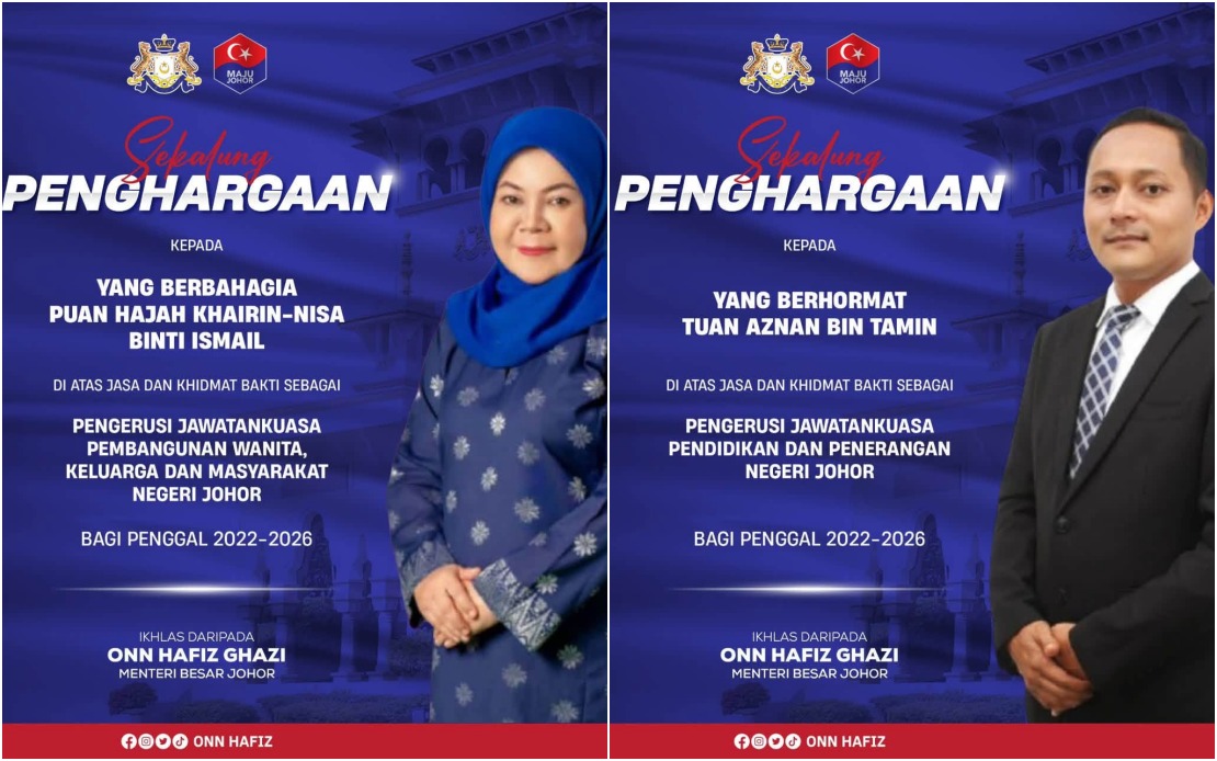 Johor Chief Minister Acknowledges Former Cabinet Members as State Reshuffles Executive Council