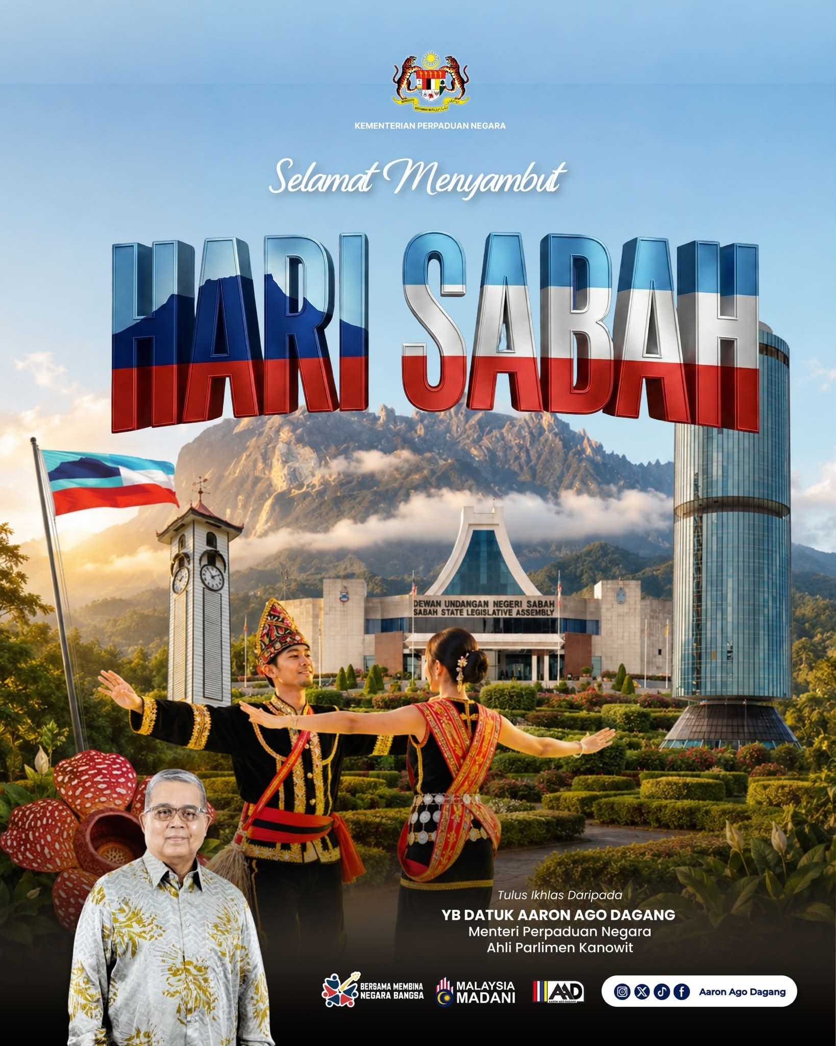 Sabah's Ethnic Tapestry Represents Malaysia's Greatest Asset, Says National Unity Minister
